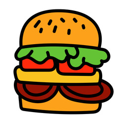 Burger Vector Illustration 