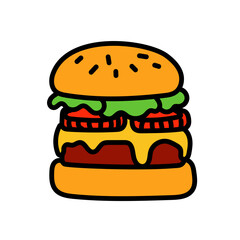 Burger Vector Illustration 