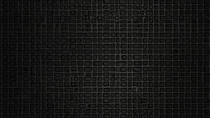 Fototapeta premium Dark Grid Texture: This image showcases a detailed, textured surface composed of a grid pattern. The dark tonality suggests a sense of mystery and depth, ideal for various design applications.