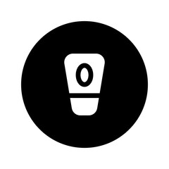 facial foam glyph circular icon
