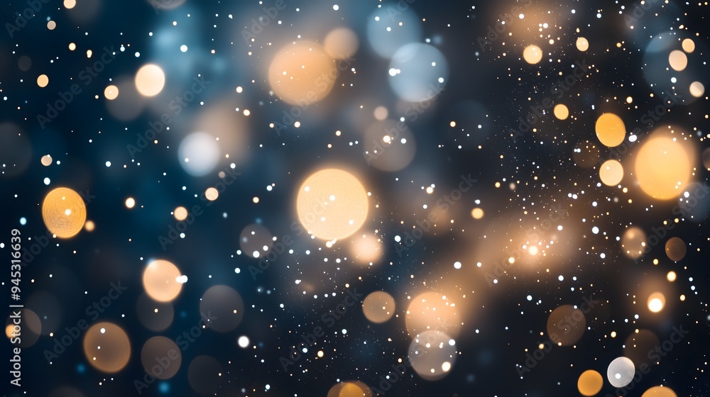 Aufkleber backdrop with a stunning bokeh effect, featuring dots of light in various sizes and colors such as g