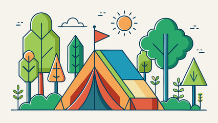 Camping icons