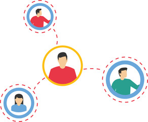 Business people conference meeting concept on network. Communication and social media.

