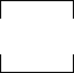 Simple flat frames collection. Vector illustrations.