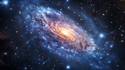 Deep space observatory capturing distant galaxies, astronomical research