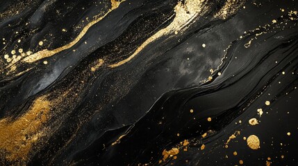 An abstract backdrop adorned with splashes of gleaming golden sand	