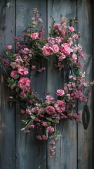 Fototapeta premium Featuring a rustic wooden backdrop