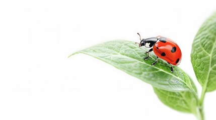 Fototapeta premium Ladybug on a Green Plant