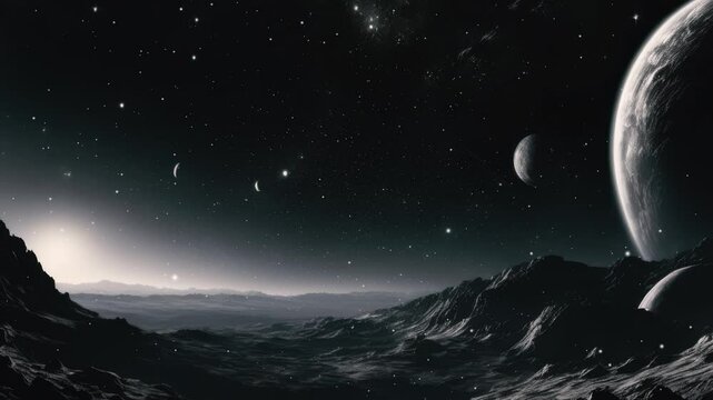 Spece stars universe abctract animation 