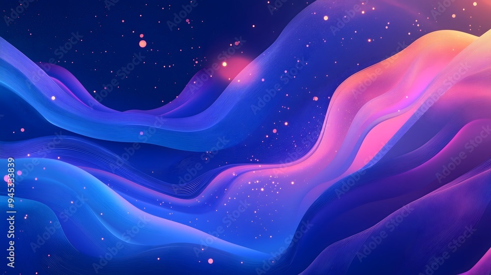 Poster abstract background with subtle and alluring color gradients