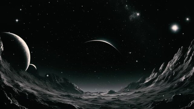 Spece stars universe abctract animation 