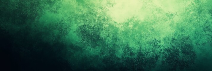Fototapeta premium Abstract green and black swirling texture creating a mystical atmosphere in a dark setting