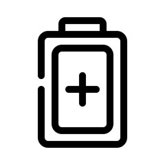 Obraz premium battery line icon