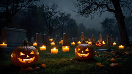 jack o lantern, ai generated