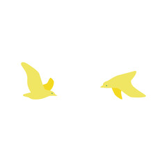 黄色い鳥のイラスト