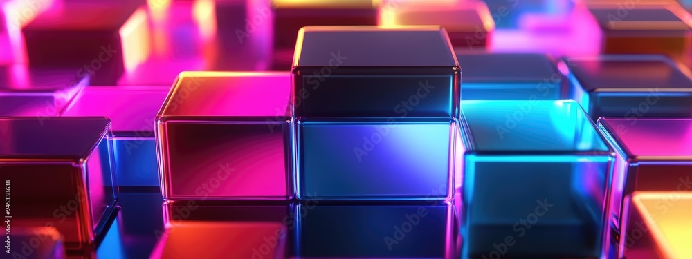 Poster 3d rendered abstract display background