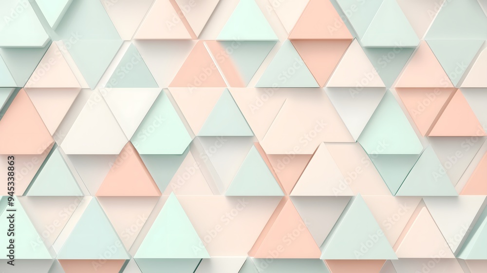 Poster geometric pattern background, using shapes like triangles and hexagons