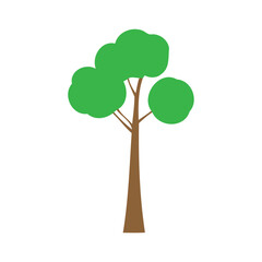 Tree icon vector. Plant illustration sign. Garden symbol or logo.