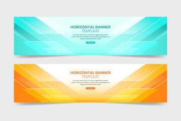 Fototapeta premium Gradient banner template