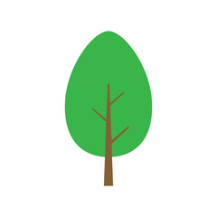 Tree icon vector. Plant illustration sign. Garden symbol or logo.