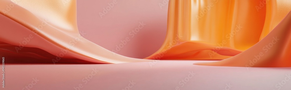 Poster 3D Rendering of an abstract background designed for minimalistic product presentation