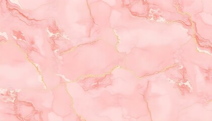 Pink marble with shimmering veins, background, texture