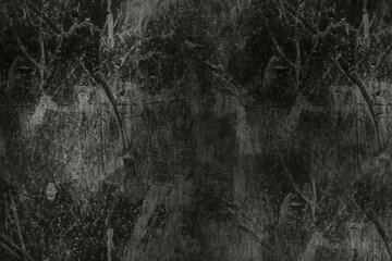Concrete backgrounds, grunge rough textured wall, black and white monochrome wallpaper