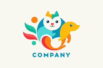 A creative animal and pet company logo