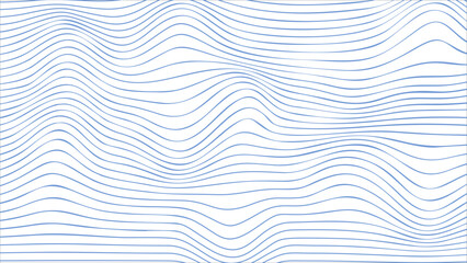 Blue Wave Lines Pattern Abstract Background Vector Illustrations