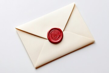 Sealed envelope with red wax seal.
