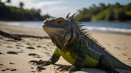 iguana on a rock