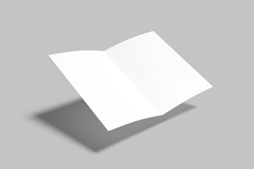 A4 Bifold Brochure Blank Mockup