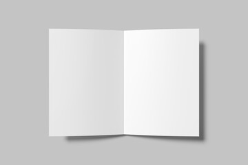 A4 Bifold Brochure Blank Mockup