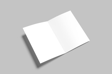 A4 Bifold Brochure Blank Mockup