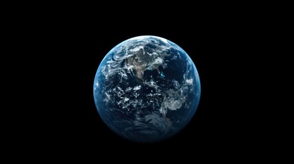 Obraz premium Earth from Space: A Blue Marble in the Void