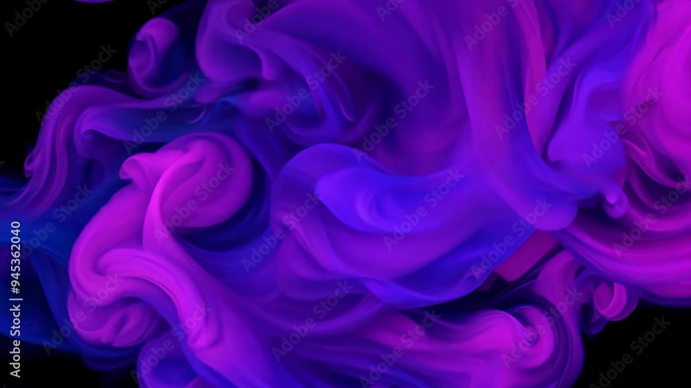 Poster Vibrant swirling colors create captivating patterns in a mesmerizing display of fluid dynamics