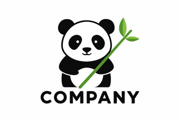 A cute panda logo for the company