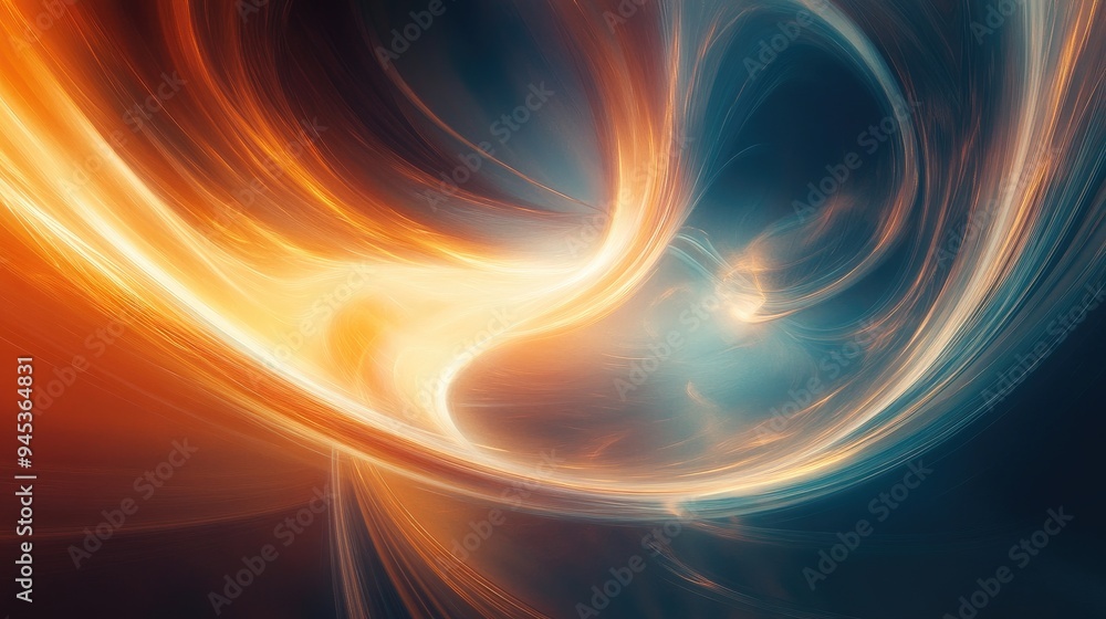 Poster abstract background featuring swirling light patterns