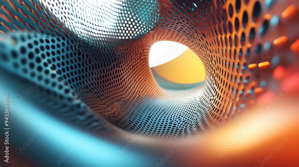 Poster an abstract three dimensional representation