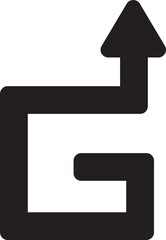 Obraz premium Arrow Glyph Icon 