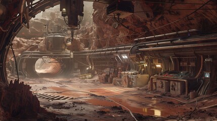 Futuristic Underground Facility