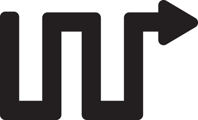 Zigzag Arrow Icon