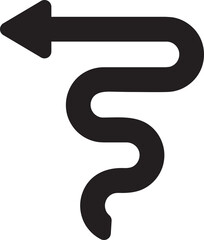 Naklejka premium Zigzag Arrow Icon 