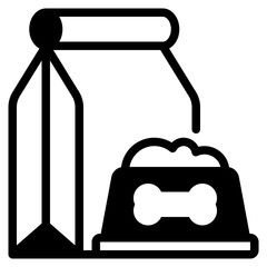 Food cats equipment icon illustration 