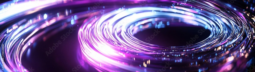 Poster a vibrant swirl of colorful light creating a mesmerizing abstract design, perfect for backgrounds an