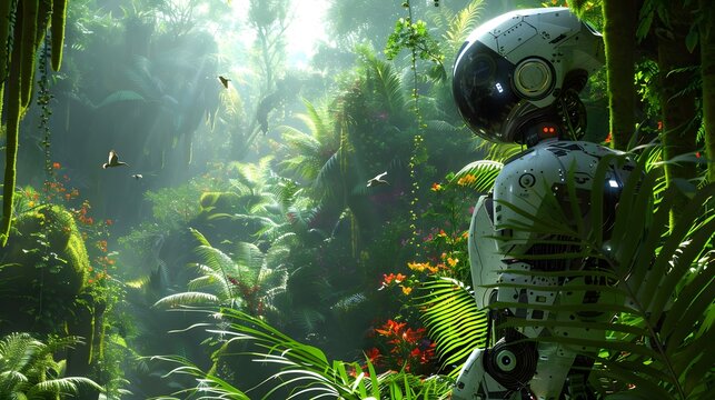 Artificial intelligence technology green low-carbon robot