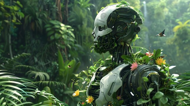 Artificial intelligence technology green low-carbon robot