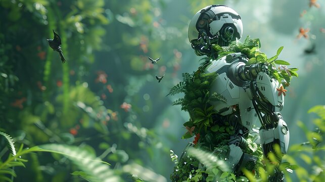 Artificial intelligence technology green low-carbon robot
