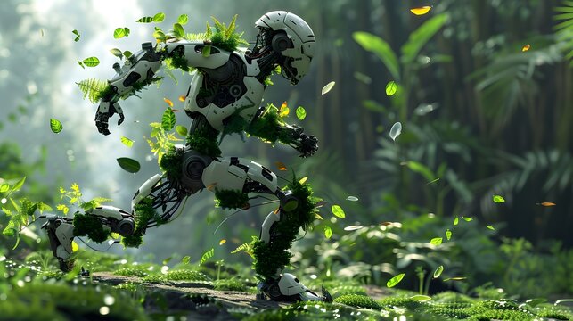 Artificial intelligence technology green low-carbon robot
