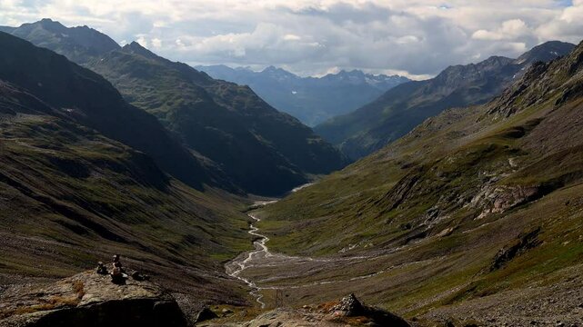 a timelapse of the windach valley of tirol 4k 30fps video